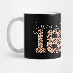 Juneteenth 1865 Leopard Celebrate African American Freedom Mug